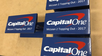 Finishing Capital One Signs