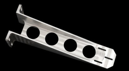 Machined Part With Four Holes